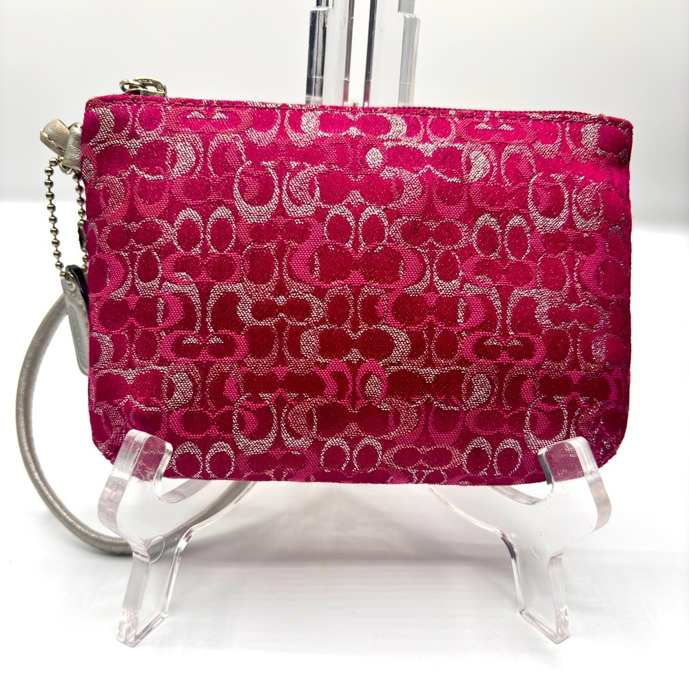 Coach Pink Optic Wristlet